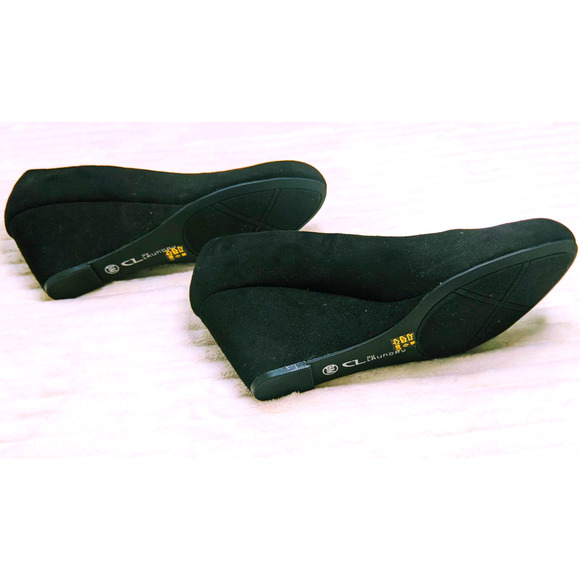 Womens Shoes CL By Laundry Nima Black Wedge Pump 8.5 M NEW - Picture 8 of 13